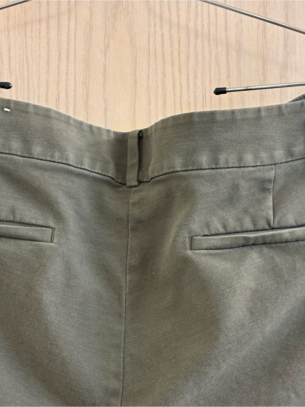 LOFT Beautiful Stretch Cotton Twill Olive Trousers - Picture 4 of 5